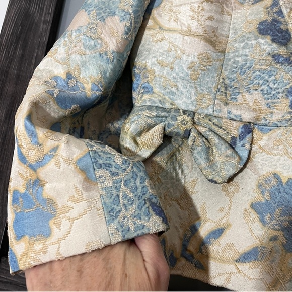 Nipon Boutique Floral Brocade Suit Jacket Coquette Size 10 Coastal Grandma - Picture 3 of 11